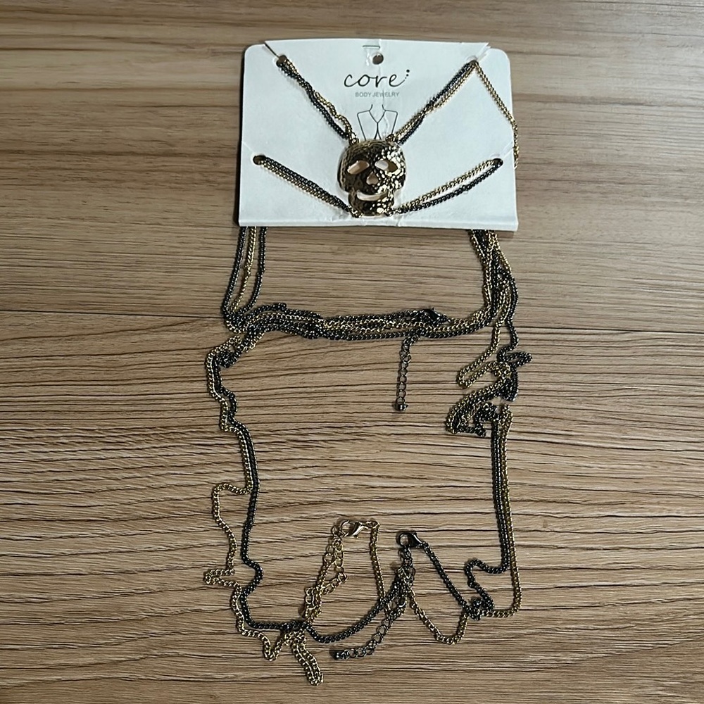 Core Body Chain Skull Jewerly